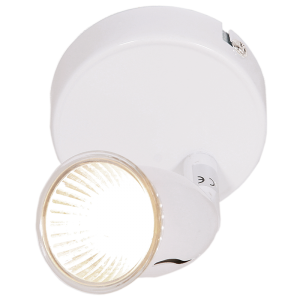 Brightstar S049/1 White Painted Spotlight - Single GU10 Fitting