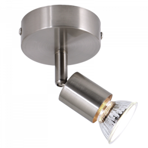 Brightstar S055/1 Satin Chrome Single Spotlight Fitting