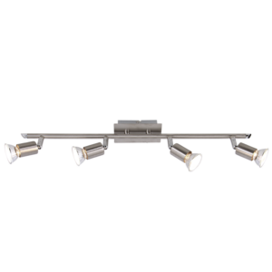 Brightstar S058/4 Satin and Polished Chrome 4-Light Spotlight