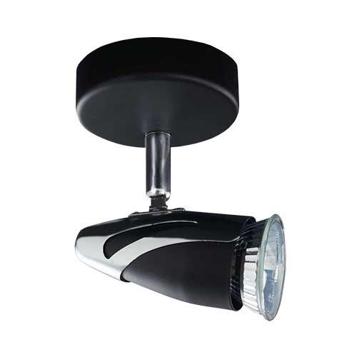 Black Polished Chrome Spotlight