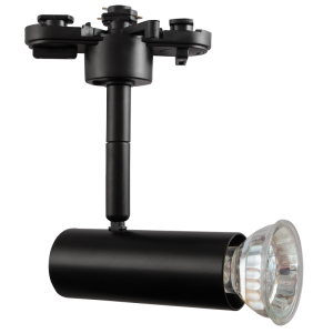 Brightstar S107 Black Die-Cast Aluminium Track Light - 1 x 50W GU10 (Not Included)