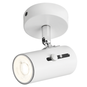 Brightstar S121/1 Matte White Single Spotlight - Modern Design