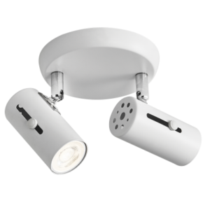 Brightstar S121/2 Matt White Dual GU10 Spotlight