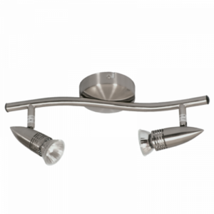 Brightstar S123/2 Satin Chrome 2-Light Spotlight
