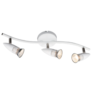 Brightstar S150/3 White Painted 3-Light Spotlight