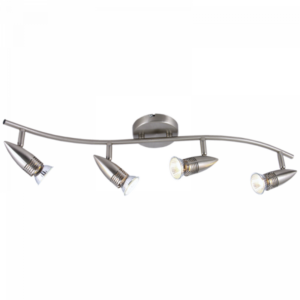 Brightstar S151/4 Satin Chrome 4-Light Spotlight – Daynight Electrical
