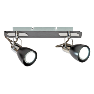 Brightstar S156/2 Black Chrome Polished Spotlight - Dual Fitting