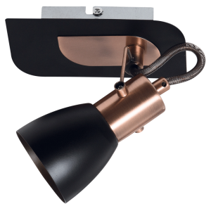 Brightstar S156/1 Black Copper Single Spotlight with GU10 Compatibility