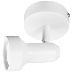 Brightstar S164/1 Matt White Single Spotlight - 83mm Wide, GU10 Compatible