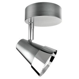 Brightstar S171/1 Satin Chrome and Polished Chrome Single Spotlight