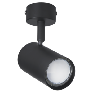 Brightstar S176/1 Matt Black Metal Spotlight - Modern LED GU10 Design