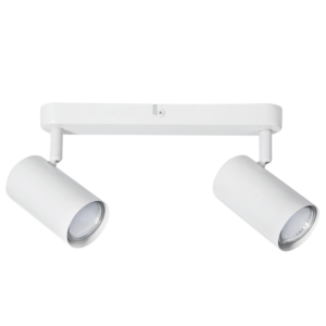 Brightstar S177/2 Matt White Metal 2-Light Spotlight
