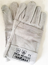 GLOVES LEATHER/CH CHROME COW SPLIT D/PALM 6CM WRIS