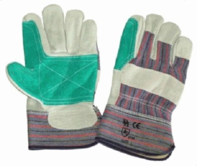 Gloves Candy Stripe Green Back Riggers G010