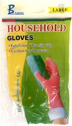 GLOVES HOUSEHOLD FLOCK LINED X/LARGE G031