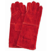 Gloves Leather Red Heat Resist Kev Stit 8" Lrg G1028