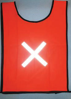 Bib Reflective Flu Orange Y-S
