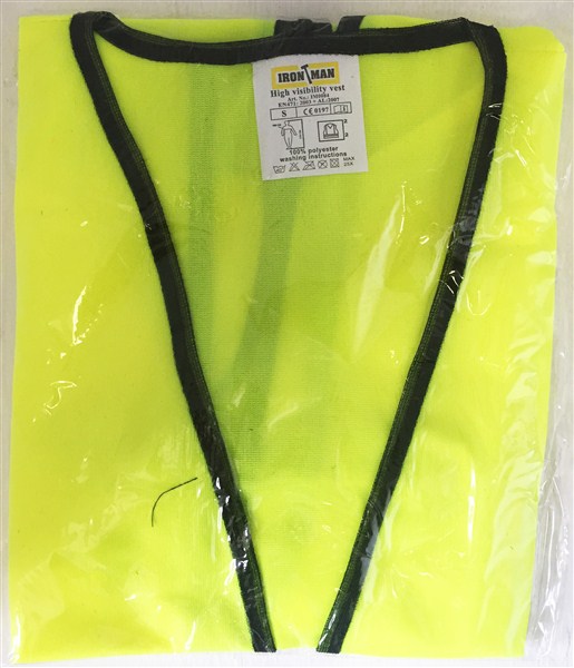Vest Reflective Flu Lime Large Zip/Pocket Y-L