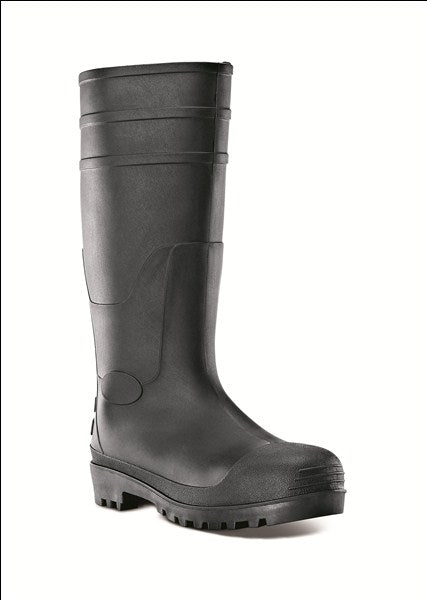 Gumboots Gemini K/Length Black N/Stc Size  5 F1040