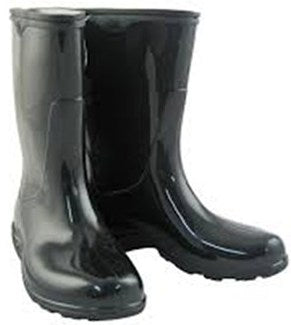 GUMBOOTS LEO K/LENGTH BLACK STC SIZE  7