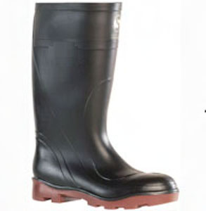 GUMBOOTS TAURUS BLK/COFFEE K/LENGTH STC/MSOLE SIZE  8