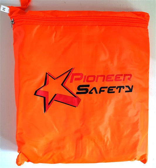 RAINSUIT RUBBERISED HI-VIS REFL TAPE  ORANGE M ED