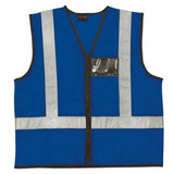 VESTS PIONEER REFL ZIP ID POCKET R/BLUE SML VO22