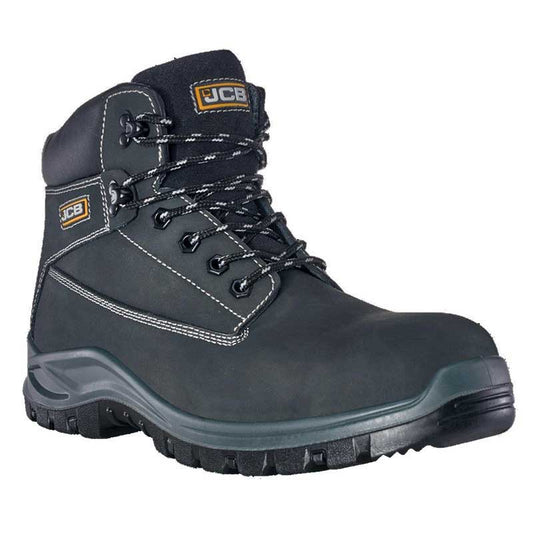 Boot Safety Holt/Blk N/Buck St/Cap Slip/Res Size  6 Jcb1833