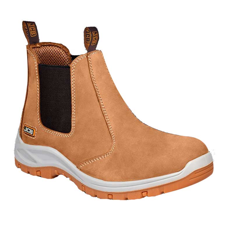 Boot Safety Jcb Chelsea Tan S/Toe Slip/Res Size 7 Jcb8877