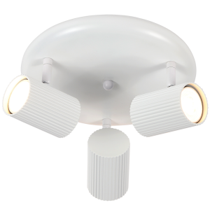 Brightstar S415/3 Matt White 3-Light Spotlight