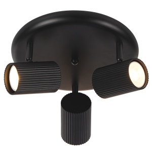 Brightstar S416/3 Black Matte Spotlight with 3 Adjustable GU10 Fittings