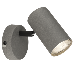Brightstar S419/1 Sandy Grey Metal Spotlight