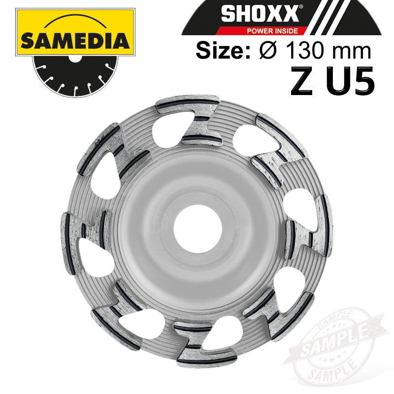 Diamond Cup Wheel 130Mm Ind. Concrete / Granite & Nat. Stone Shoxx Zu5