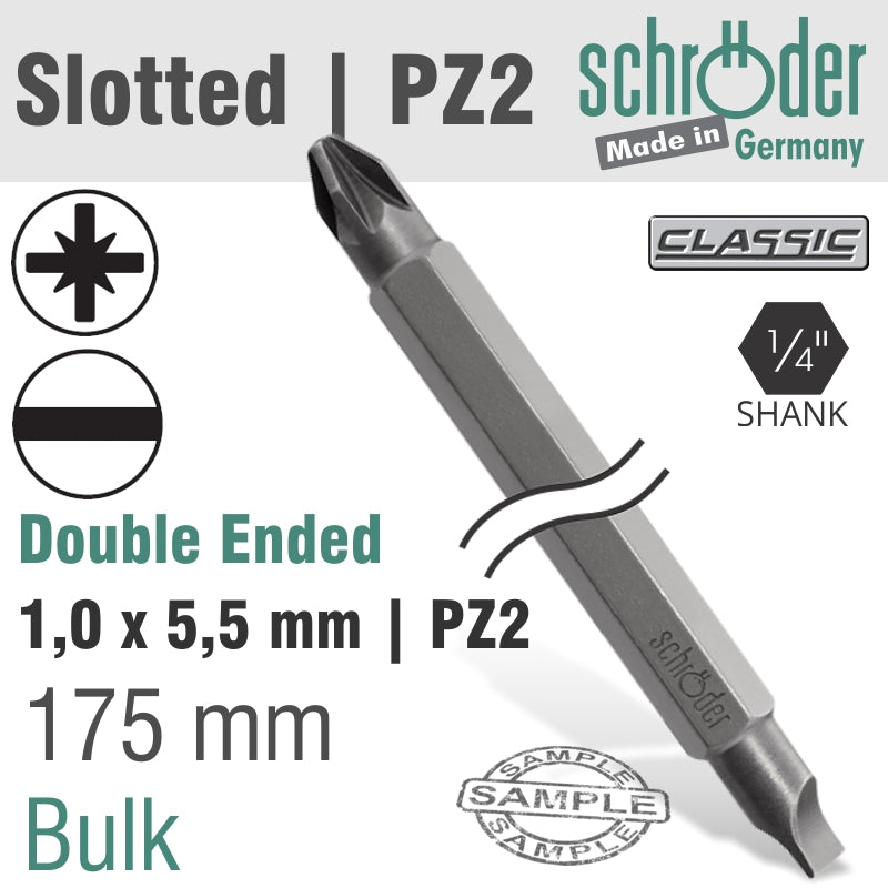 Schroder D/E 1.2X6.5Sl X Pz2 175Mm Bit
