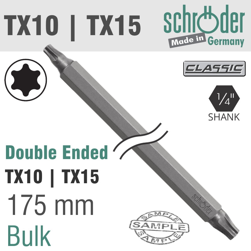 Schroder D/E Tx10 X Tx15 175Mm Bit