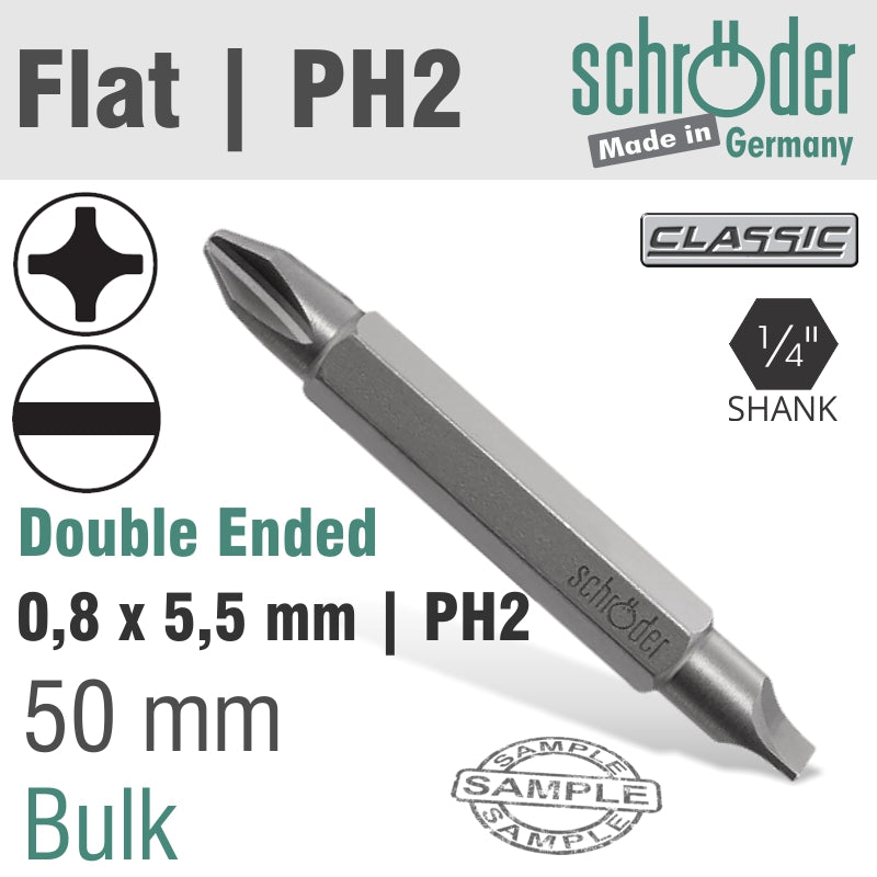 Schroder D/End 0.8X5.5/Ph2 50Mm Bit