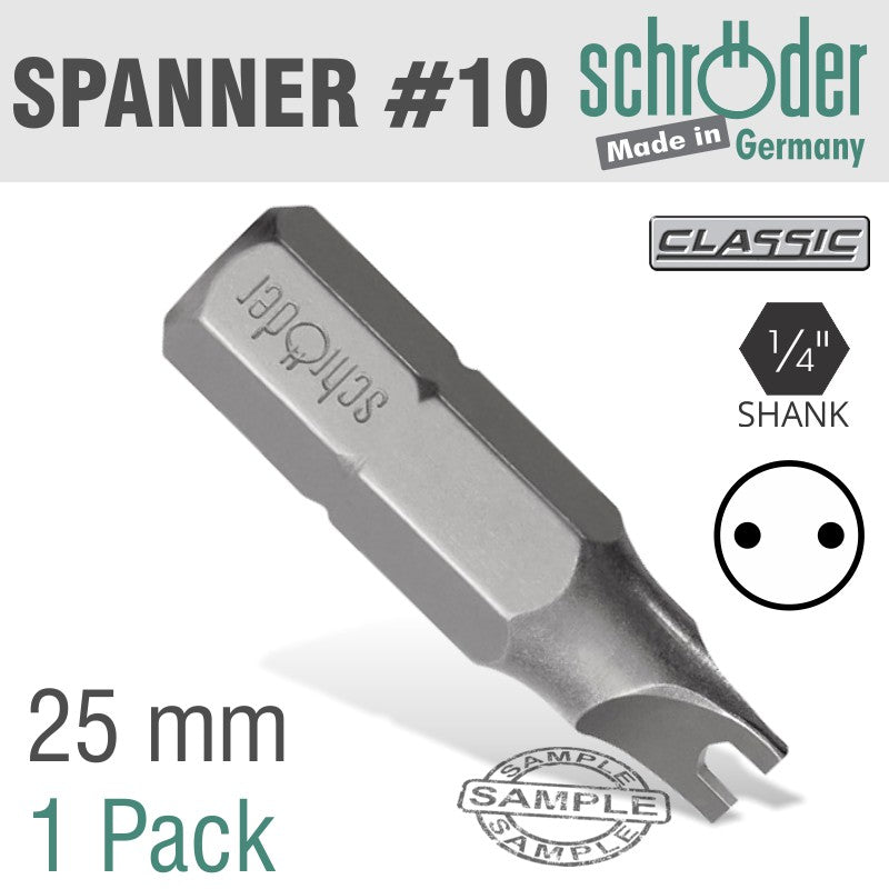 Spanner Bit Size10 X 25Mm 1 Pack