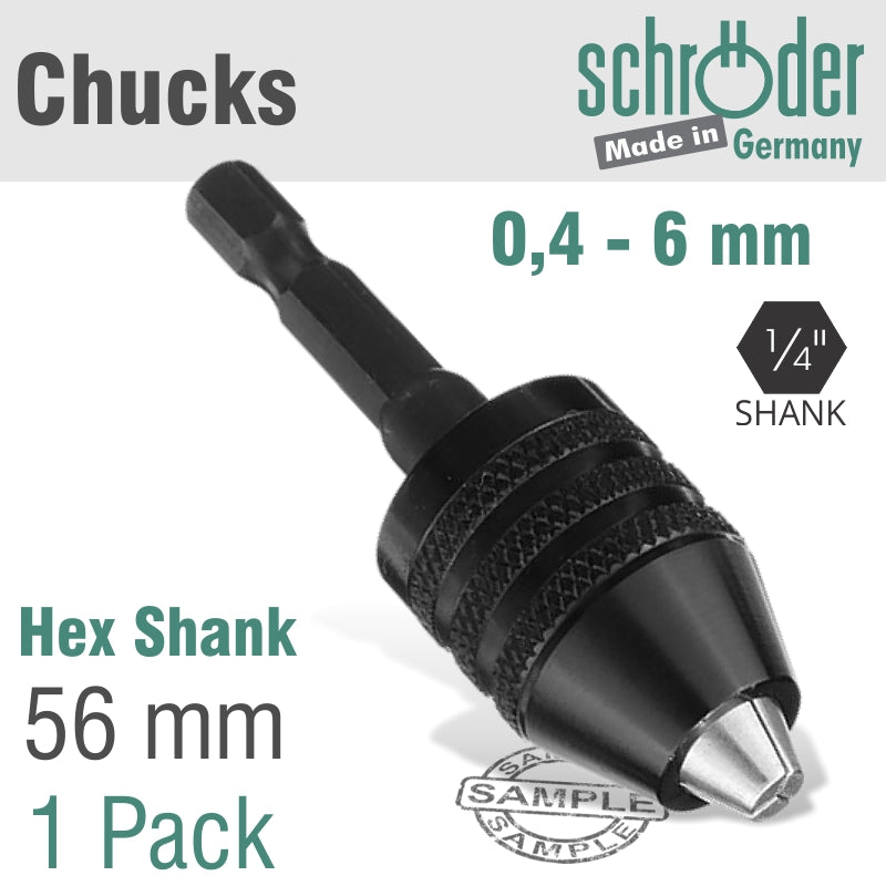 Schroder Chuck 6Mm W/Hex Shank