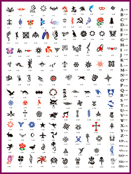 Book 04 Tattoo Stencils 160 Designs 16 Designs On Each A4 Sheet