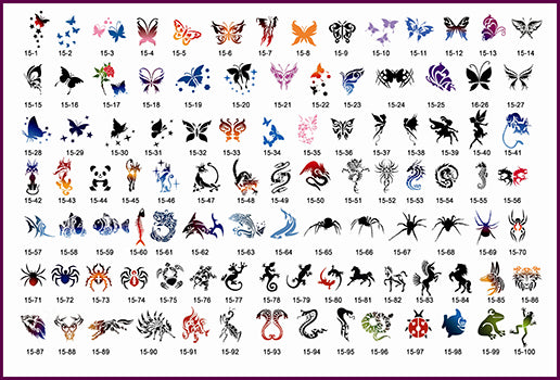 Book 15 Tattoo Stencils 102 Designs