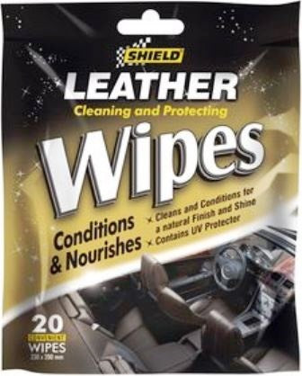 Shield Leather Care Wipes 20 Pack Sh151