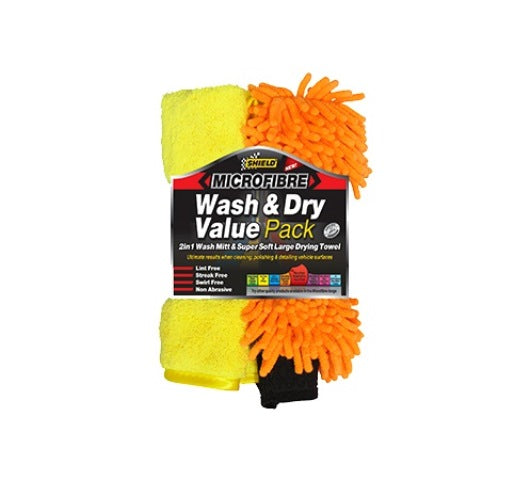 Shield M/Fibre Wash&Dry Value Pack Sh390