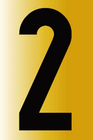 Sign Reflective No.2 55X90Mm
