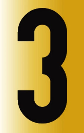 SIGN REFLECTIVE NO.3 55X90MM