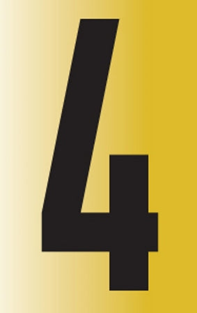 Sign Reflective No.4 55X90Mm