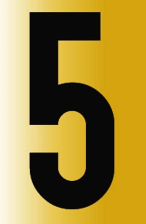 SIGN REFLECTIVE NO.5 55X90MM