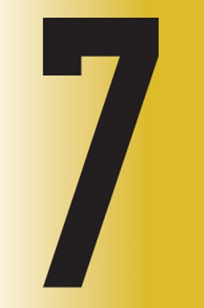 Sign Reflective No.7 55X90Mm