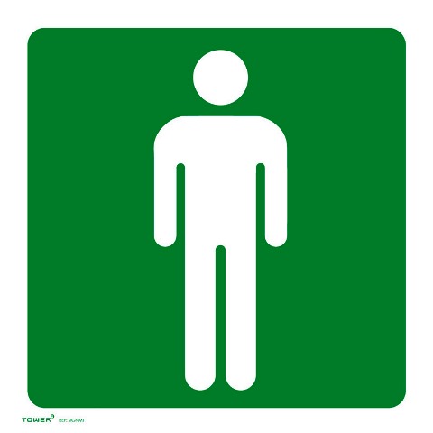 SIGN MENS TOILET 150X150MM