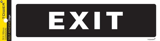 Sign Self Adhesive Exit 180X50Mm