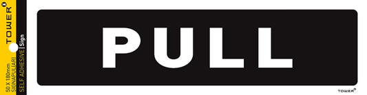Sign Self Adhesive Pull 180X50Mm